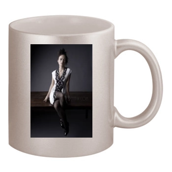 Olivia Wilde 11oz Metallic Silver Mug