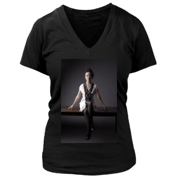 Olivia Wilde Women's Deep V-Neck TShirt