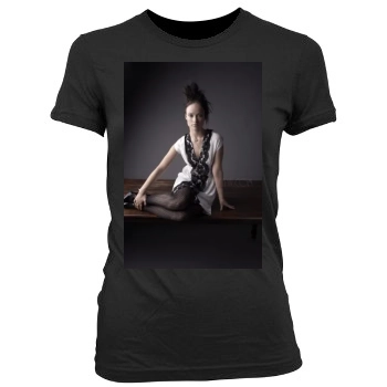 Olivia Wilde Women's Junior Cut Crewneck T-Shirt