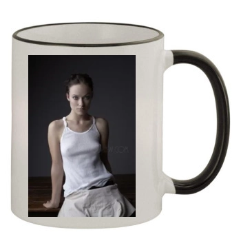 Olivia Wilde 11oz Colored Rim & Handle Mug