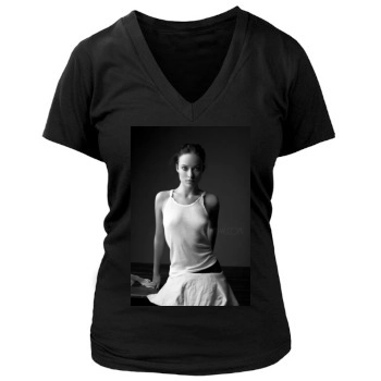 Olivia Wilde Women's Deep V-Neck TShirt