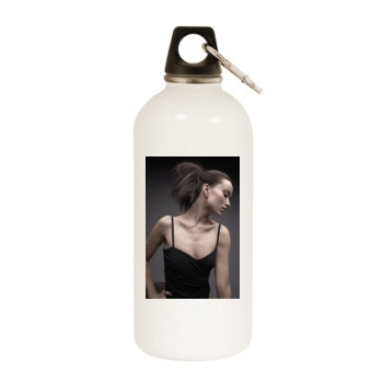 Olivia Wilde White Water Bottle With Carabiner