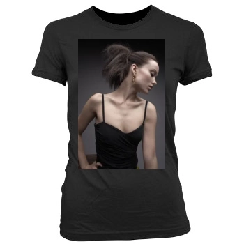 Olivia Wilde Women's Junior Cut Crewneck T-Shirt