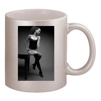 Olivia Wilde 11oz Metallic Silver Mug