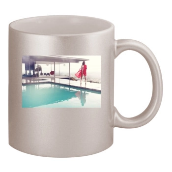 Olivia Wilde 11oz Metallic Silver Mug