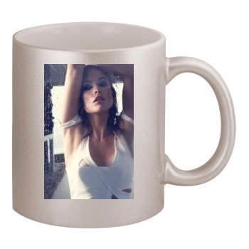 Olivia Wilde 11oz Metallic Silver Mug