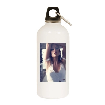 Olivia Wilde White Water Bottle With Carabiner