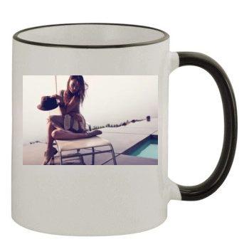 Olivia Wilde 11oz Colored Rim & Handle Mug