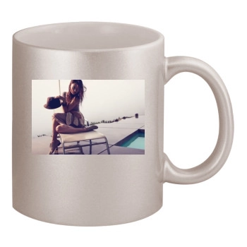 Olivia Wilde 11oz Metallic Silver Mug