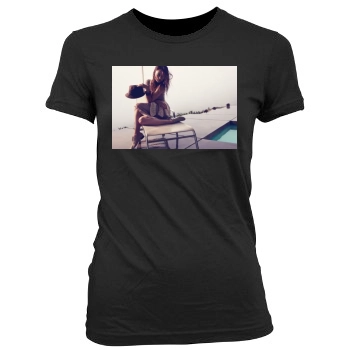 Olivia Wilde Women's Junior Cut Crewneck T-Shirt