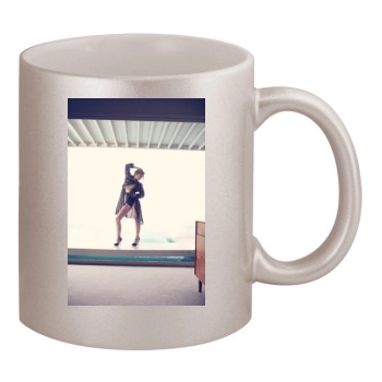 Olivia Wilde 11oz Metallic Silver Mug