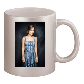 Olivia Wilde 11oz Metallic Silver Mug