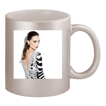 Olivia Wilde 11oz Metallic Silver Mug