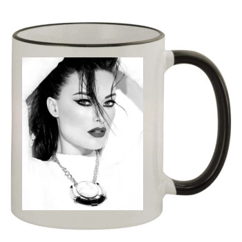 Olivia Wilde 11oz Colored Rim & Handle Mug