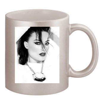 Olivia Wilde 11oz Metallic Silver Mug