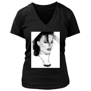 Olivia Wilde Women's Deep V-Neck TShirt