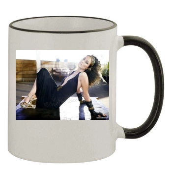 Olivia Wilde 11oz Colored Rim & Handle Mug