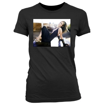 Olivia Wilde Women's Junior Cut Crewneck T-Shirt