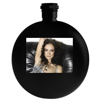 Olivia Wilde Round Flask