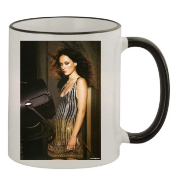 Olivia Wilde 11oz Colored Rim & Handle Mug