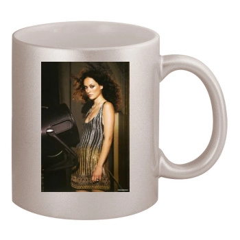 Olivia Wilde 11oz Metallic Silver Mug