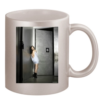 Olivia Wilde 11oz Metallic Silver Mug