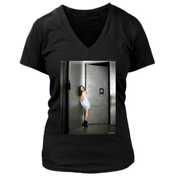 Olivia Wilde Women's Deep V-Neck TShirt