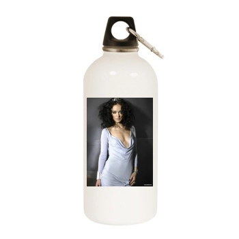 Olivia Wilde White Water Bottle With Carabiner