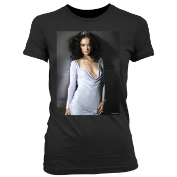 Olivia Wilde Women's Junior Cut Crewneck T-Shirt