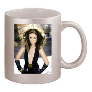 Olivia Wilde 11oz Metallic Silver Mug