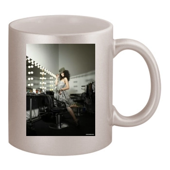 Olivia Wilde 11oz Metallic Silver Mug