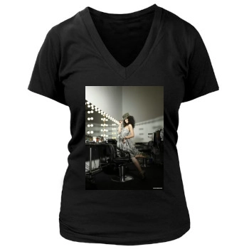 Olivia Wilde Women's Deep V-Neck TShirt