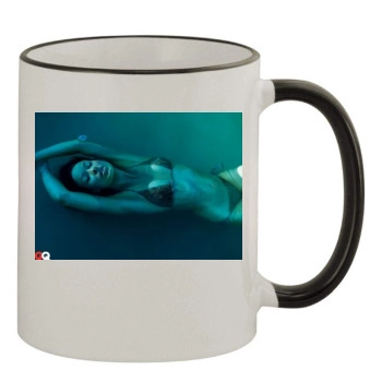 Olivia Wilde 11oz Colored Rim & Handle Mug