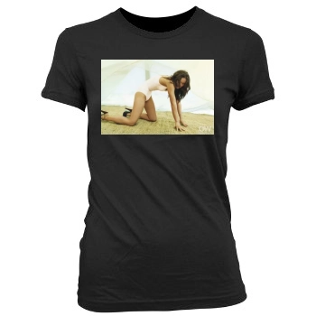 Olivia Wilde Women's Junior Cut Crewneck T-Shirt