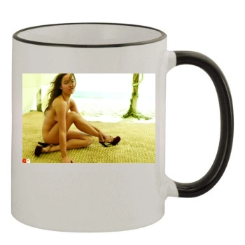 Olivia Wilde 11oz Colored Rim & Handle Mug