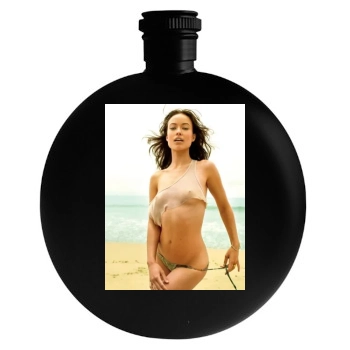 Olivia Wilde Round Flask