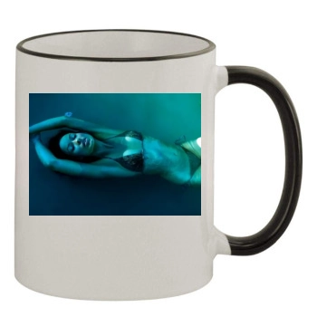 Olivia Wilde 11oz Colored Rim & Handle Mug