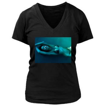 Olivia Wilde Women's Deep V-Neck TShirt