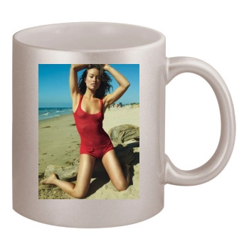 Olivia Wilde 11oz Metallic Silver Mug