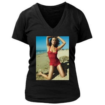 Olivia Wilde Women's Deep V-Neck TShirt