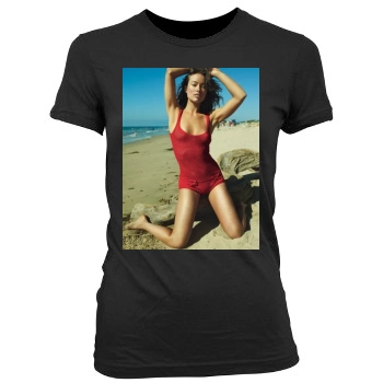 Olivia Wilde Women's Junior Cut Crewneck T-Shirt