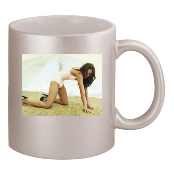 Olivia Wilde 11oz Metallic Silver Mug