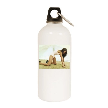 Olivia Wilde White Water Bottle With Carabiner