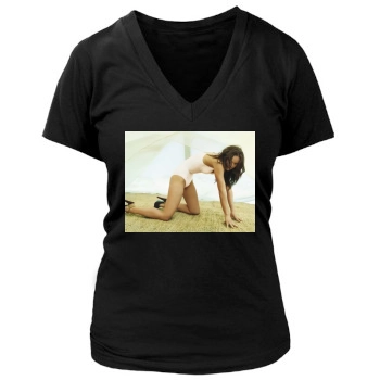 Olivia Wilde Women's Deep V-Neck TShirt