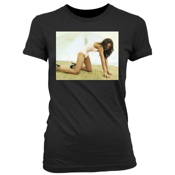 Olivia Wilde Women's Junior Cut Crewneck T-Shirt