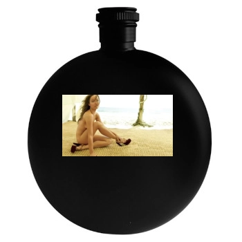 Olivia Wilde Round Flask