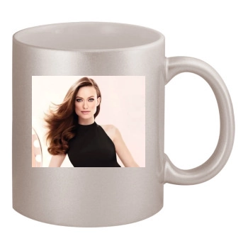 Olivia Wilde 11oz Metallic Silver Mug