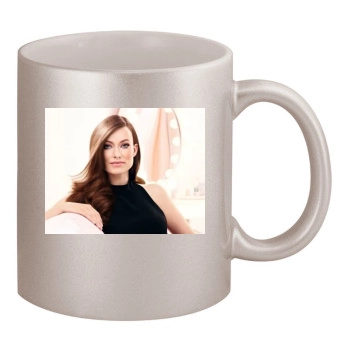 Olivia Wilde 11oz Metallic Silver Mug