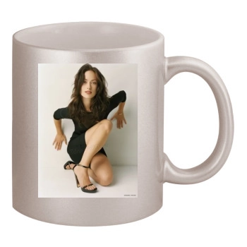 Olivia Wilde 11oz Metallic Silver Mug