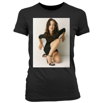 Olivia Wilde Women's Junior Cut Crewneck T-Shirt